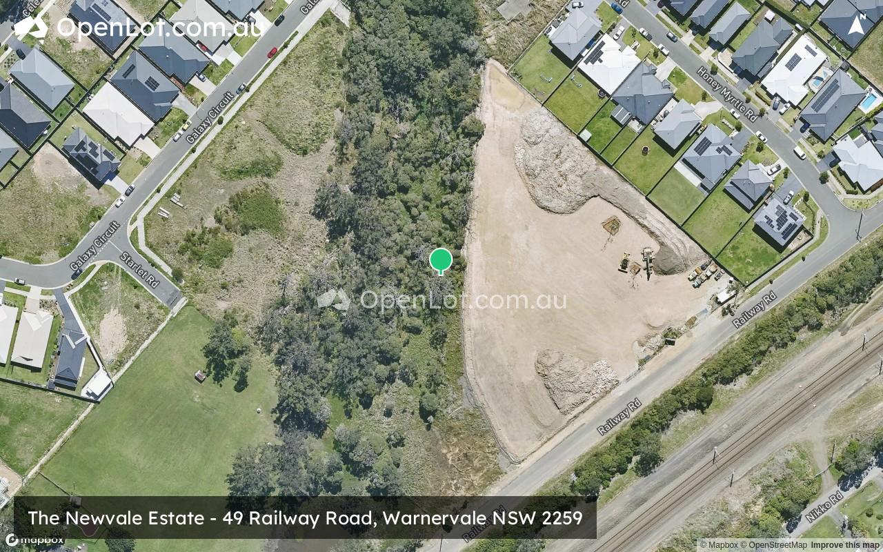 Satellite image for The Newvale Estate - 49 Railway Road, Warnervale NSW 2259