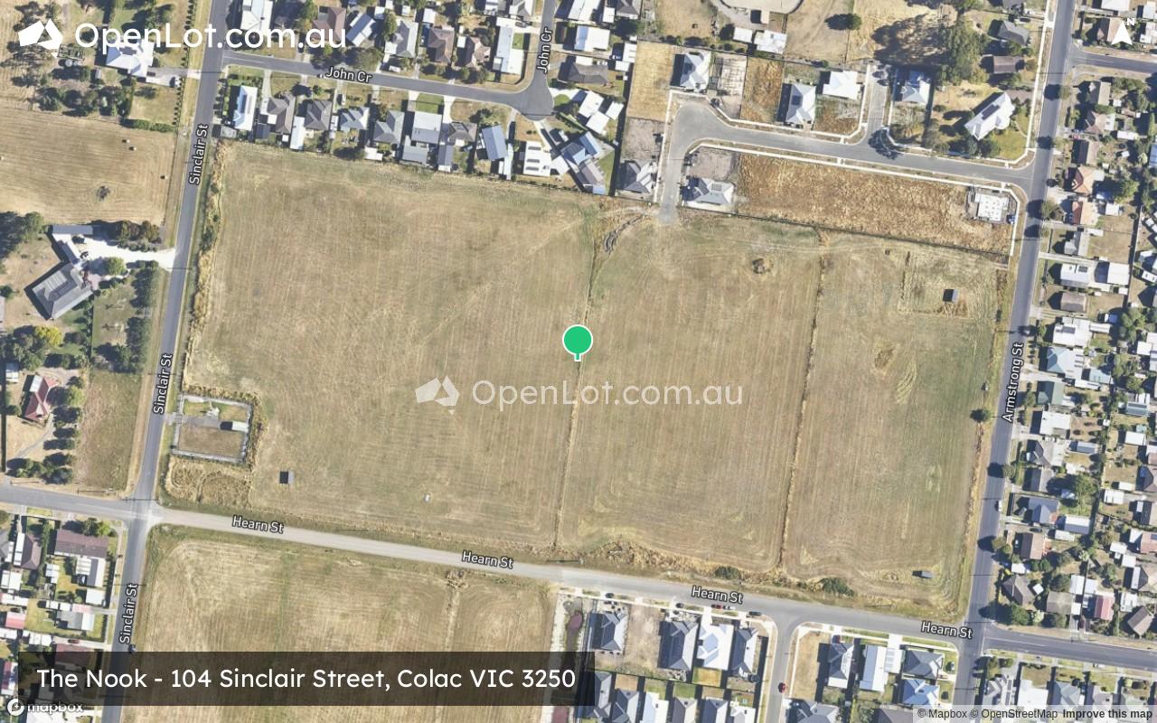Satellite image for The Nook - 104 Sinclair Street, Colac VIC 3250