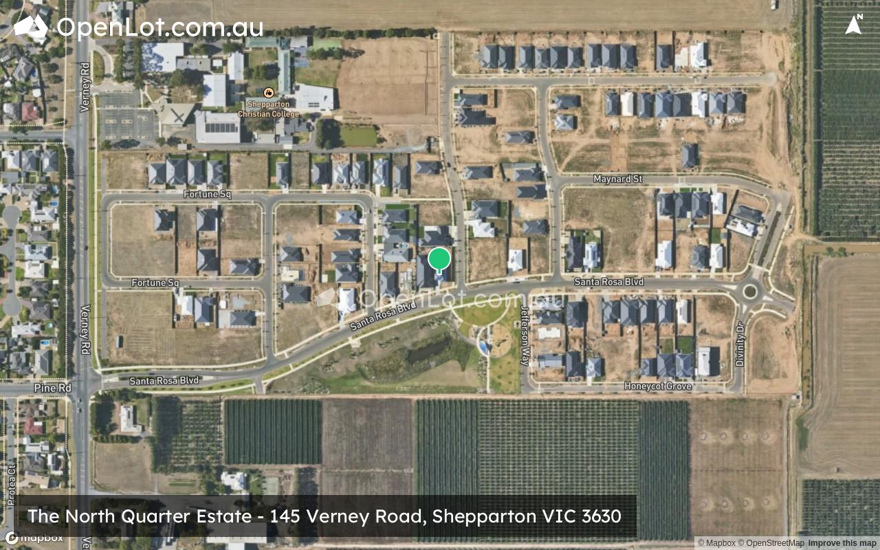 Satellite image for The North Quarter Estate - 145 Verney Road, Shepparton VIC 3630