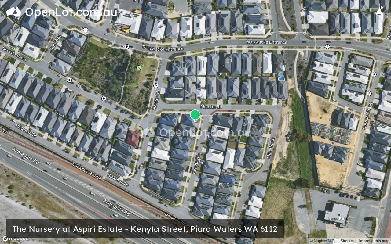 Satellite image for The Nursery at Aspiri Estate - Kenyta Street, Piara Waters WA 6112