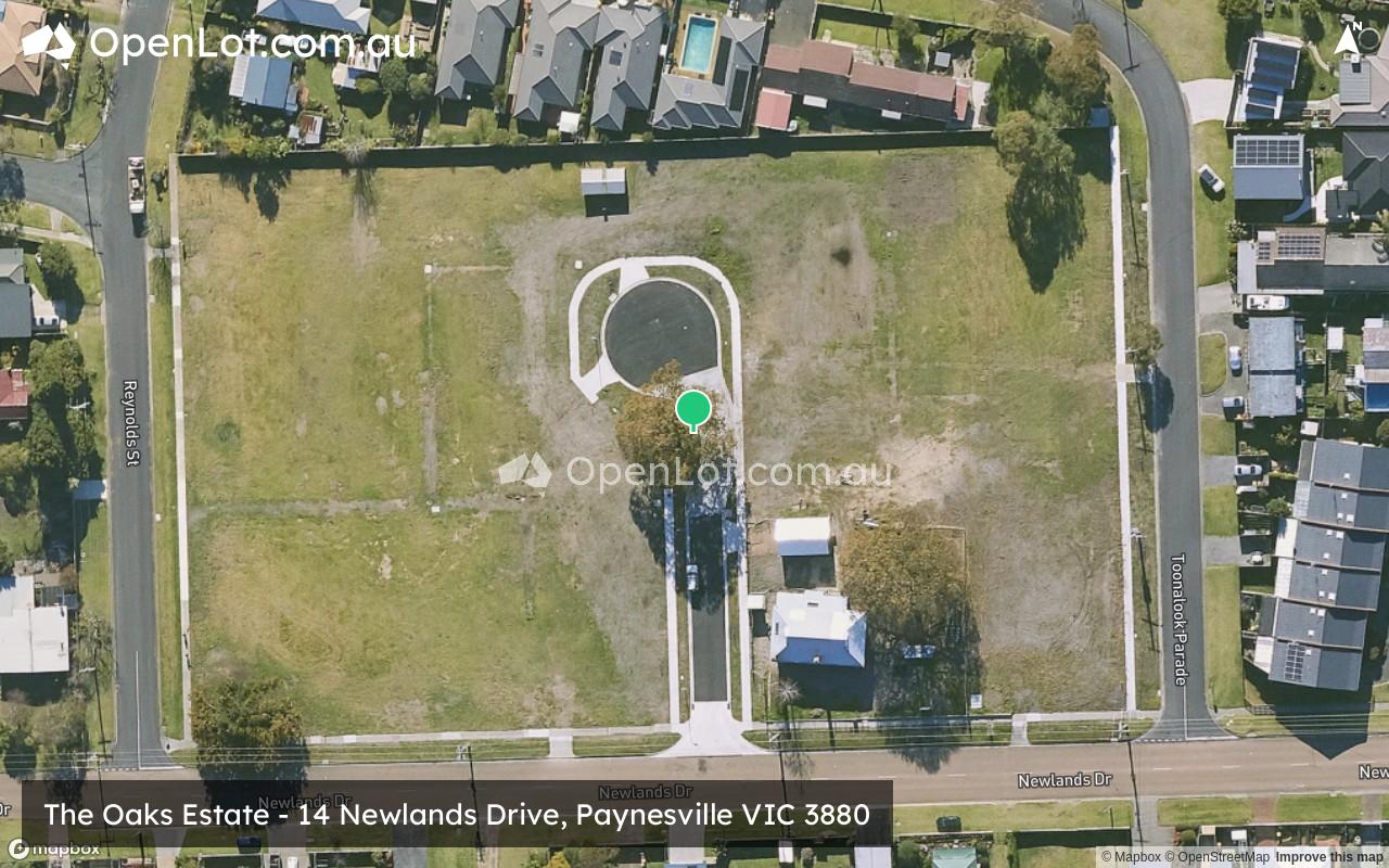 Satellite image for The Oaks Estate - 14 Newlands Drive, Paynesville VIC 3880