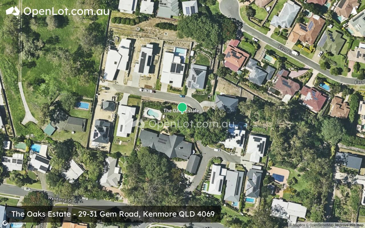 Satellite image for The Oaks Estate - 29-31 Gem Road, Kenmore QLD 4069