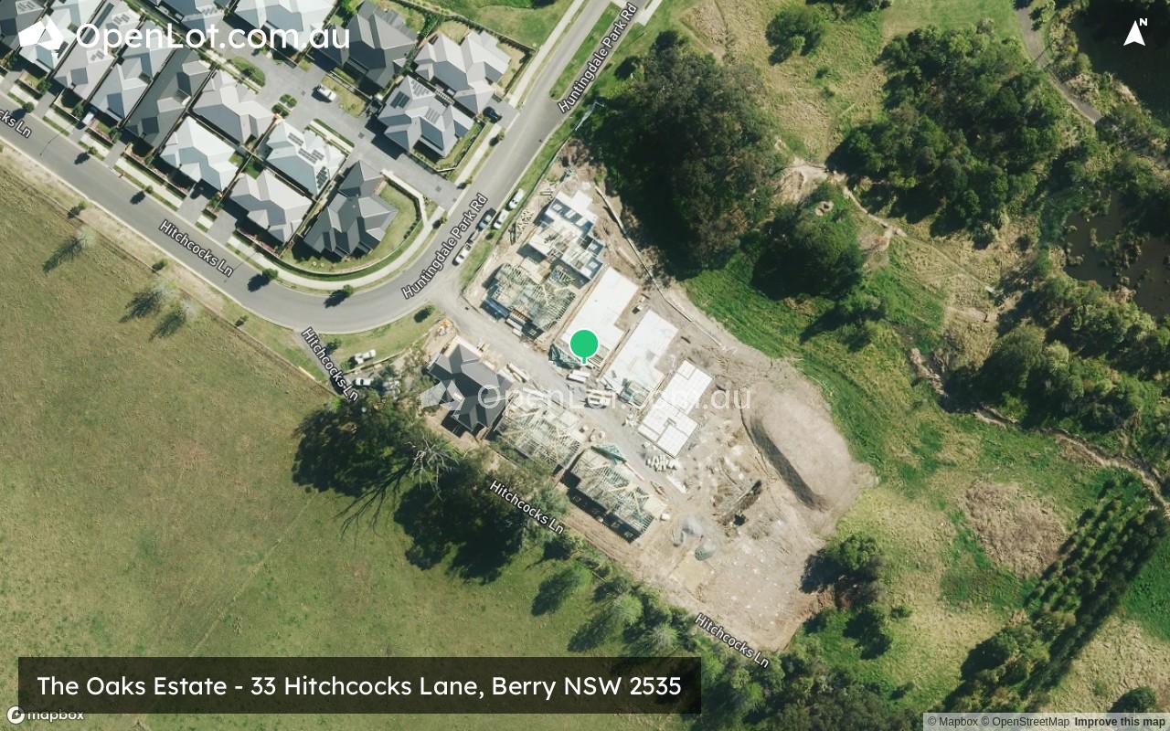 Satellite image for The Oaks Estate - 33 Hitchcocks Lane, Berry NSW 2535