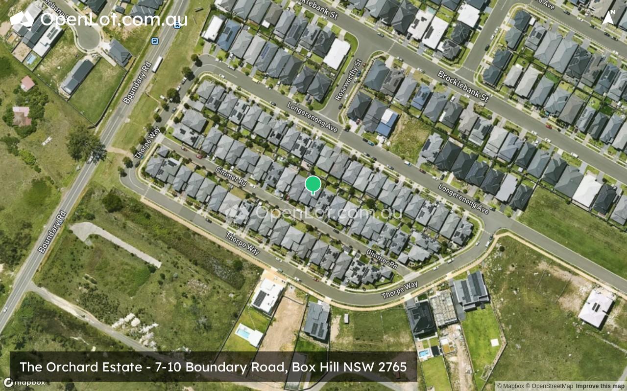 Satellite image for The Orchard Estate - 7-10 Boundary Road, Box Hill NSW 2765
