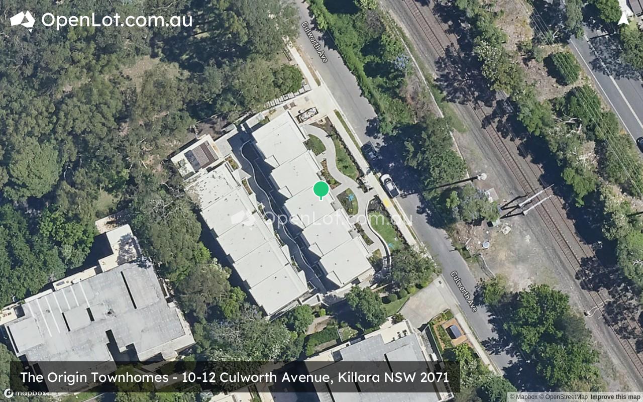 Satellite image for The Origin Townhomes - 10-12 Culworth Avenue, Killara NSW 2071