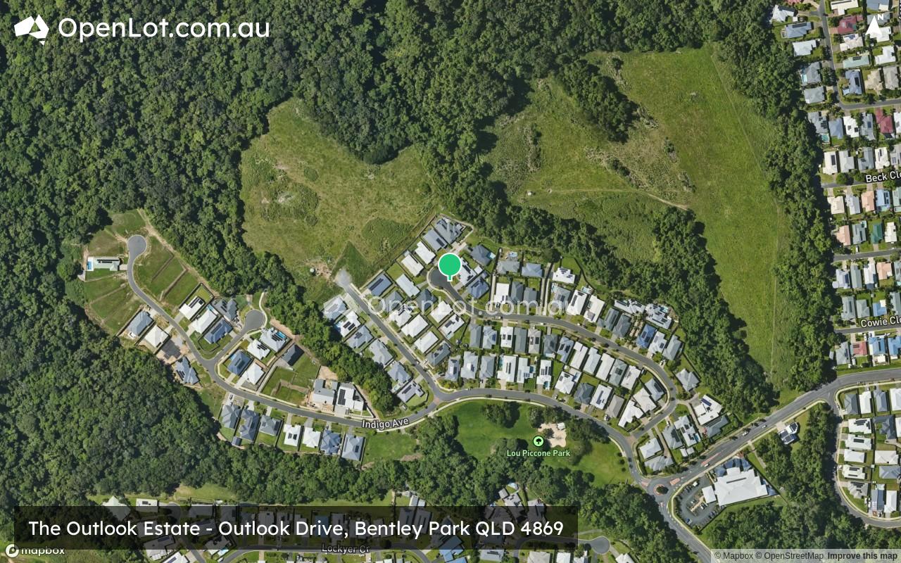 Satellite image for The Outlook Estate - Outlook Drive, Bentley Park QLD 4869