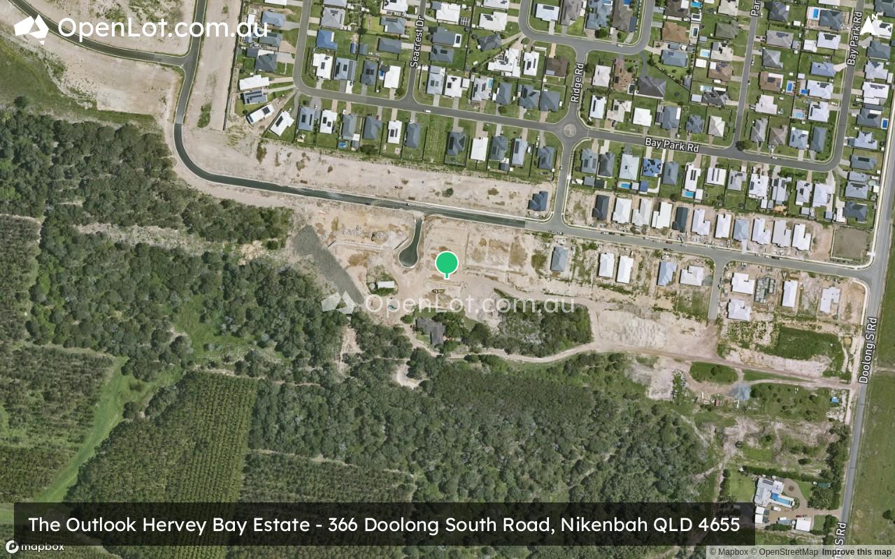 Satellite image for The Outlook Hervey Bay Estate - 366 Doolong South Road, Nikenbah QLD 4655