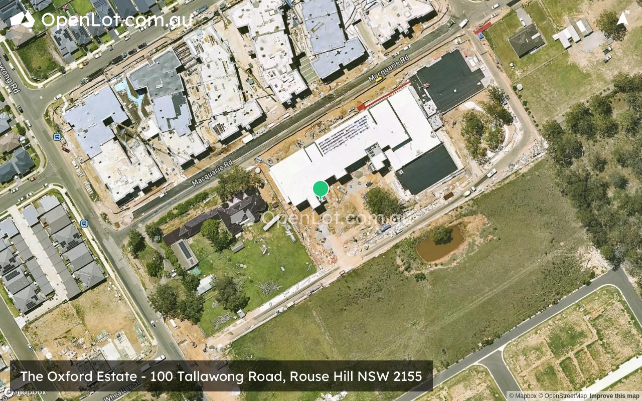 Satellite image for The Oxford Estate - 100 Tallawong Road, Rouse Hill NSW 2155