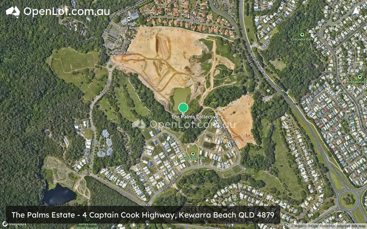 Satellite image for The Palms Estate - 4 Captain Cook Highway, Kewarra Beach QLD 4879
