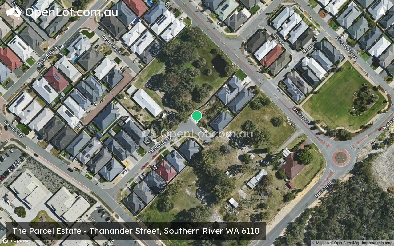 Satellite image for The Parcel Estate - Thanander Street, Southern River WA 6110