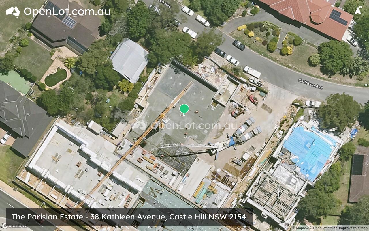 Satellite image for Parisian Estate - 38 Kathleen Avenue, Castle Hill NSW 2154