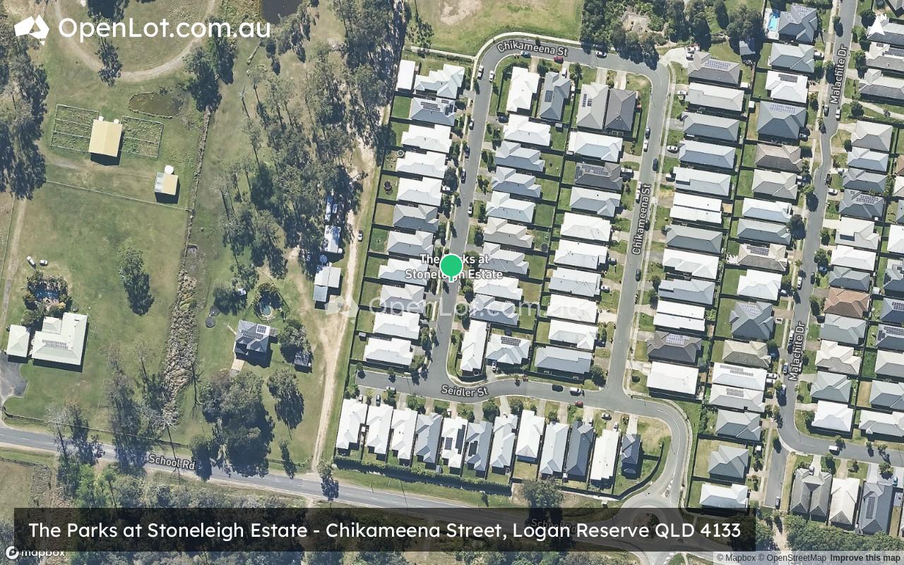 Satellite image for The Parks at Stoneleigh Estate - Chikameena Street, Logan Reserve QLD 4133