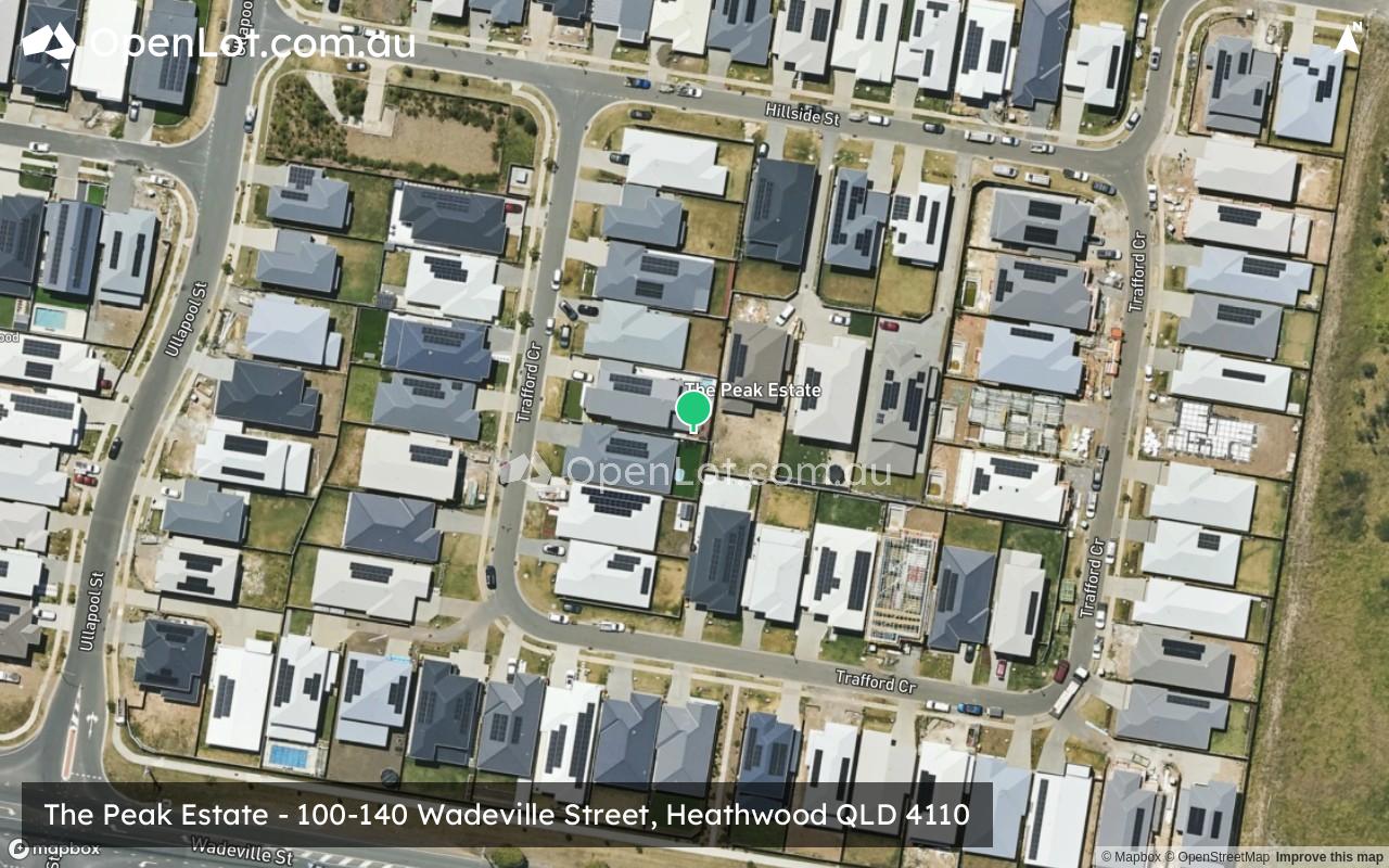 Satellite image for The Peak Estate - 100-140 Wadeville Street, Heathwood QLD 4110