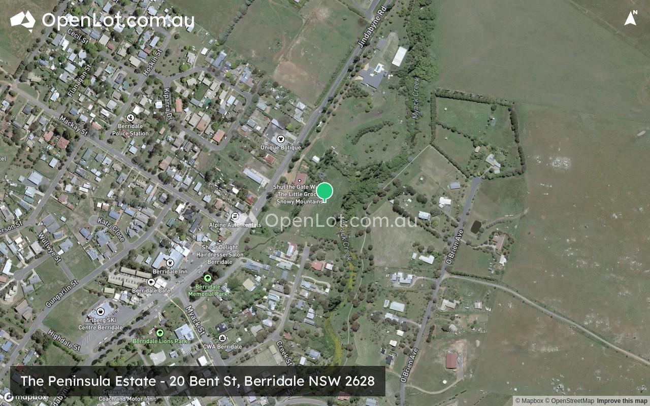 Satellite image for The Peninsula Estate - 20 Bent St, Berridale NSW 2628