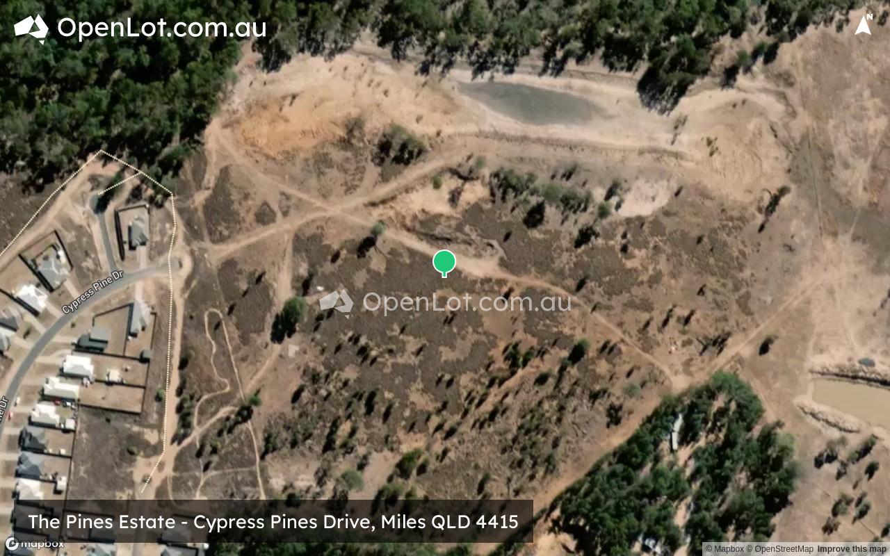 Satellite image for The Pines Estate - Cypress Pines Drive, Miles QLD 4415