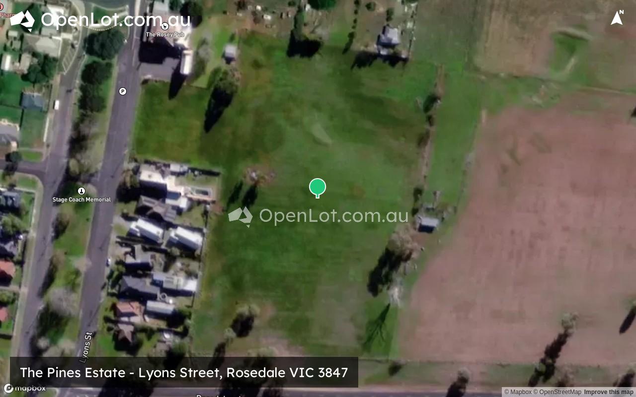 Satellite image for The Pines Estate - Lyons Street, Rosedale VIC 3847