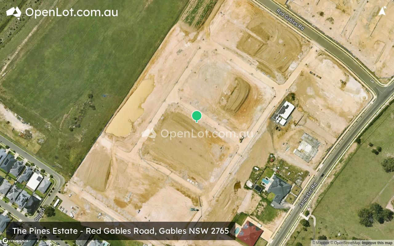 Satellite image for The Pines Estate - Red Gables Road, Gables NSW 2765