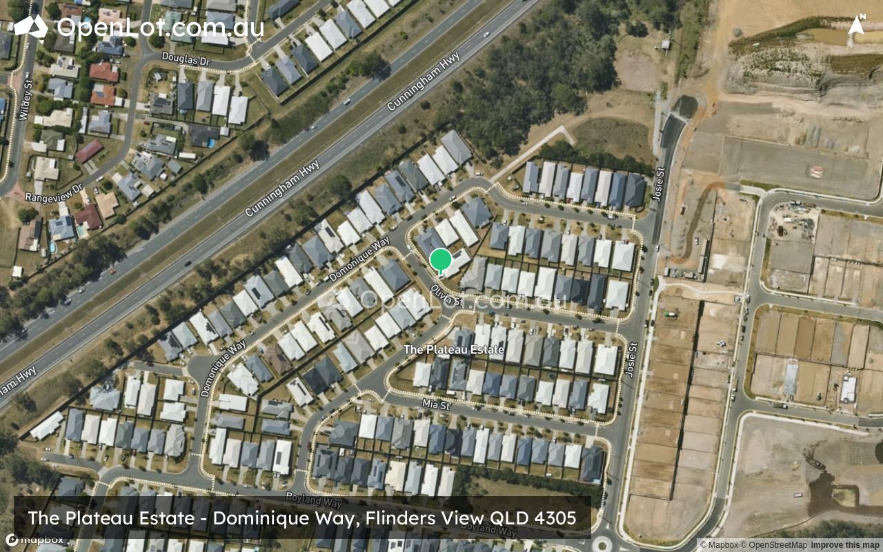 Satellite image for The Plateau Estate - Dominique Way, Flinders View QLD 4305