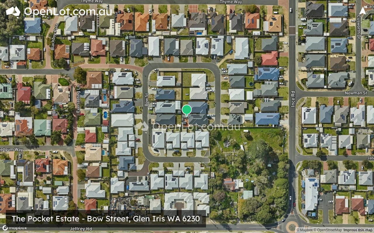 Satellite image for The Pocket Estate - Bow Street, Glen Iris WA 6230