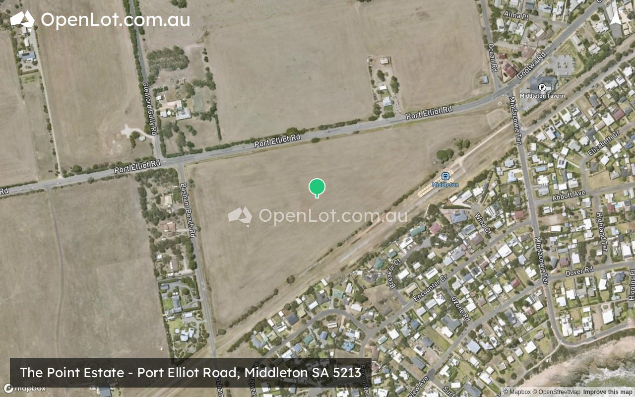 Satellite image for The Point Estate - Port Elliot Road, Middleton SA 5213