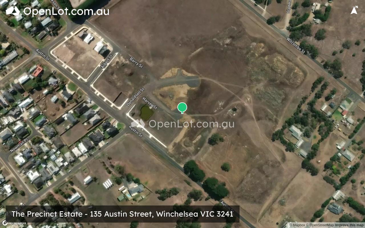 Satellite image for The Precinct Estate - 135 Austin Street, Winchelsea VIC 3241