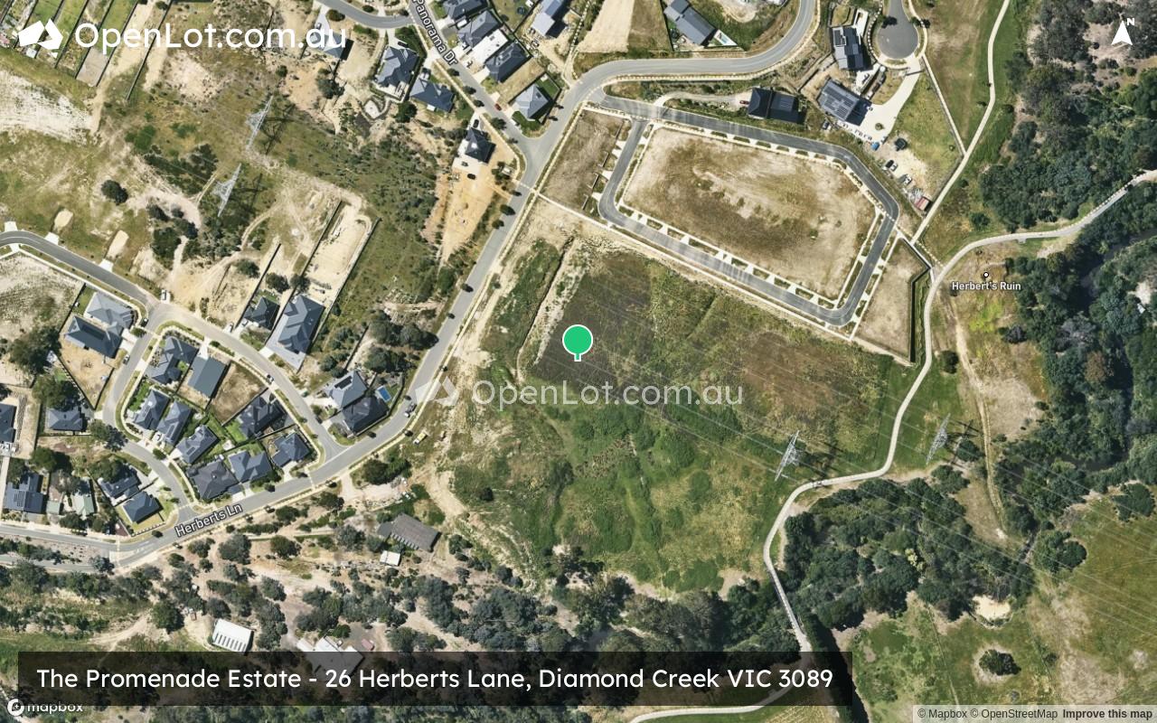 Satellite image for The Promenade Estate - 26 Herberts Lane, Diamond Creek VIC 3089