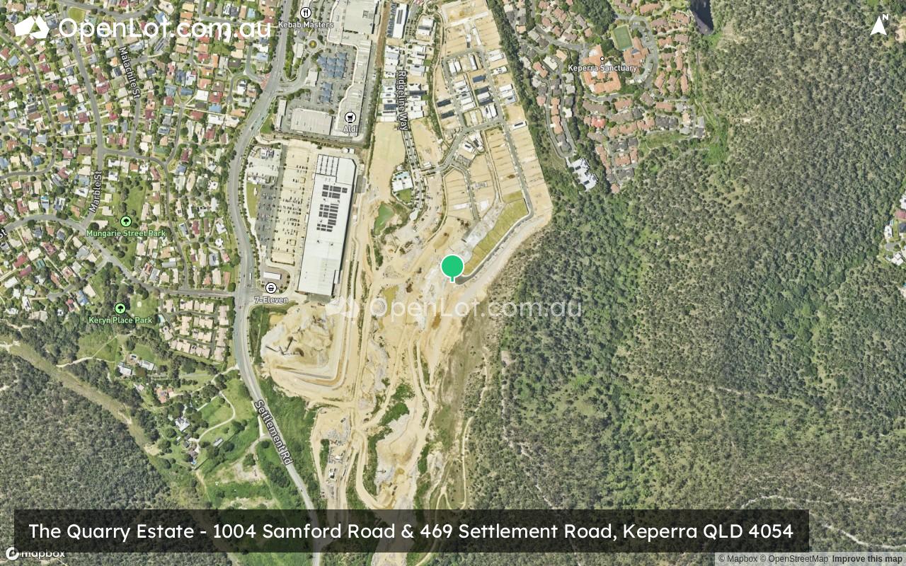Satellite image for The Quarry Estate - 1004 Samford Road & 469 Settlement Road, Keperra QLD 4054