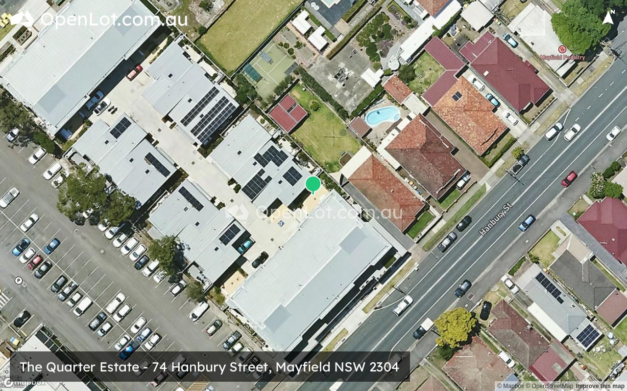 Satellite image for The Quarter Estate - 74 Hanbury Street, Mayfield NSW 2304