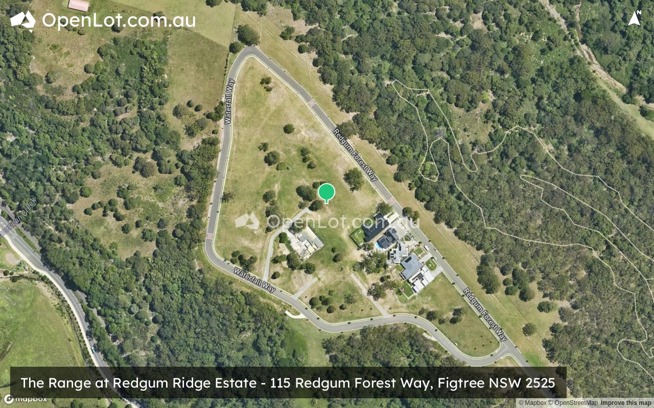 Satellite image for The Range Estate - 115 Redgum Forest Way, Figtree NSW 2525