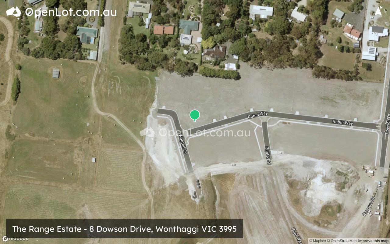 Satellite image for The Range Estate - 8 Dowson Drive, Wonthaggi VIC 3995