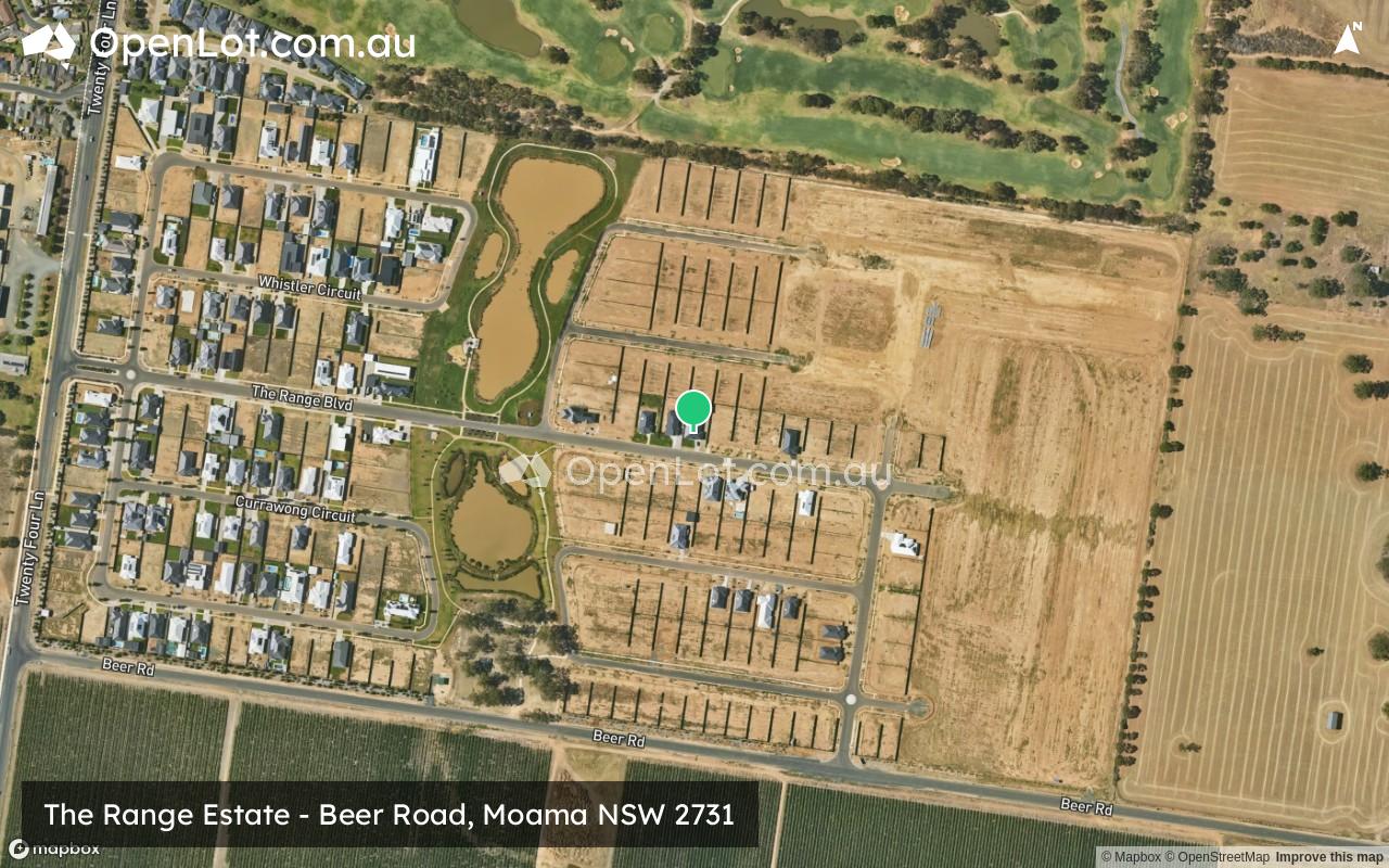 Satellite image for The Range Estate - Beer Road, Moama NSW 2731