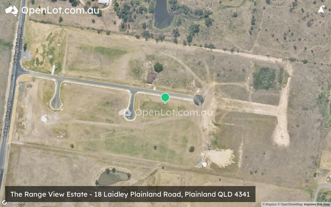 Satellite image for The Range View Estate - 18 Laidley Plainland Road, Plainland QLD 4341