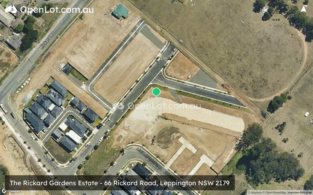 Satellite image for The Rickard Gardens Estate - 66 Rickard Road, Leppington NSW 2179