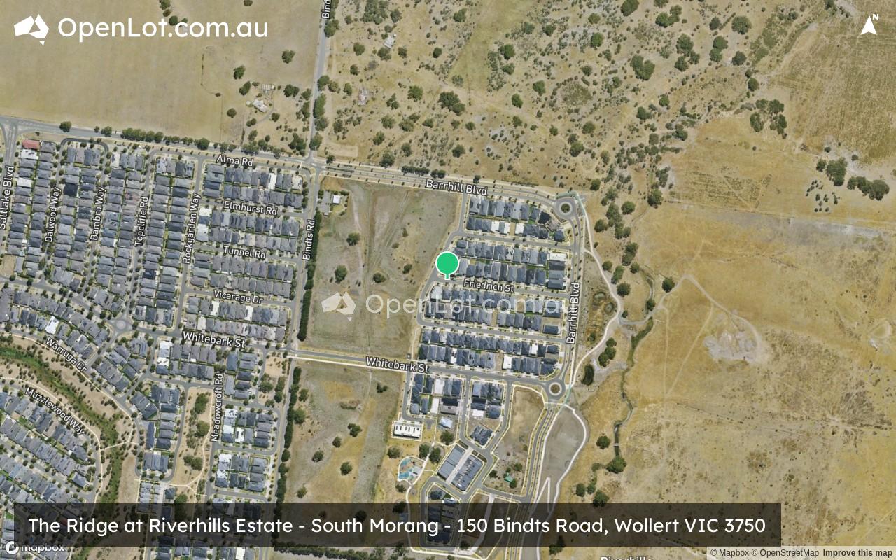 Satellite image for Riverhills Estate - 150 Bindts Road, Wollert VIC 3750