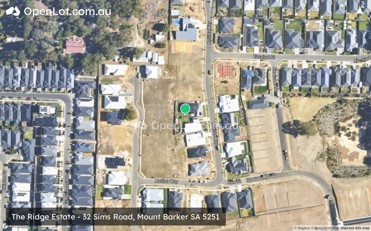 Satellite image for The Ridge Estate - 32 Sims Road, Mount Barker SA 5251