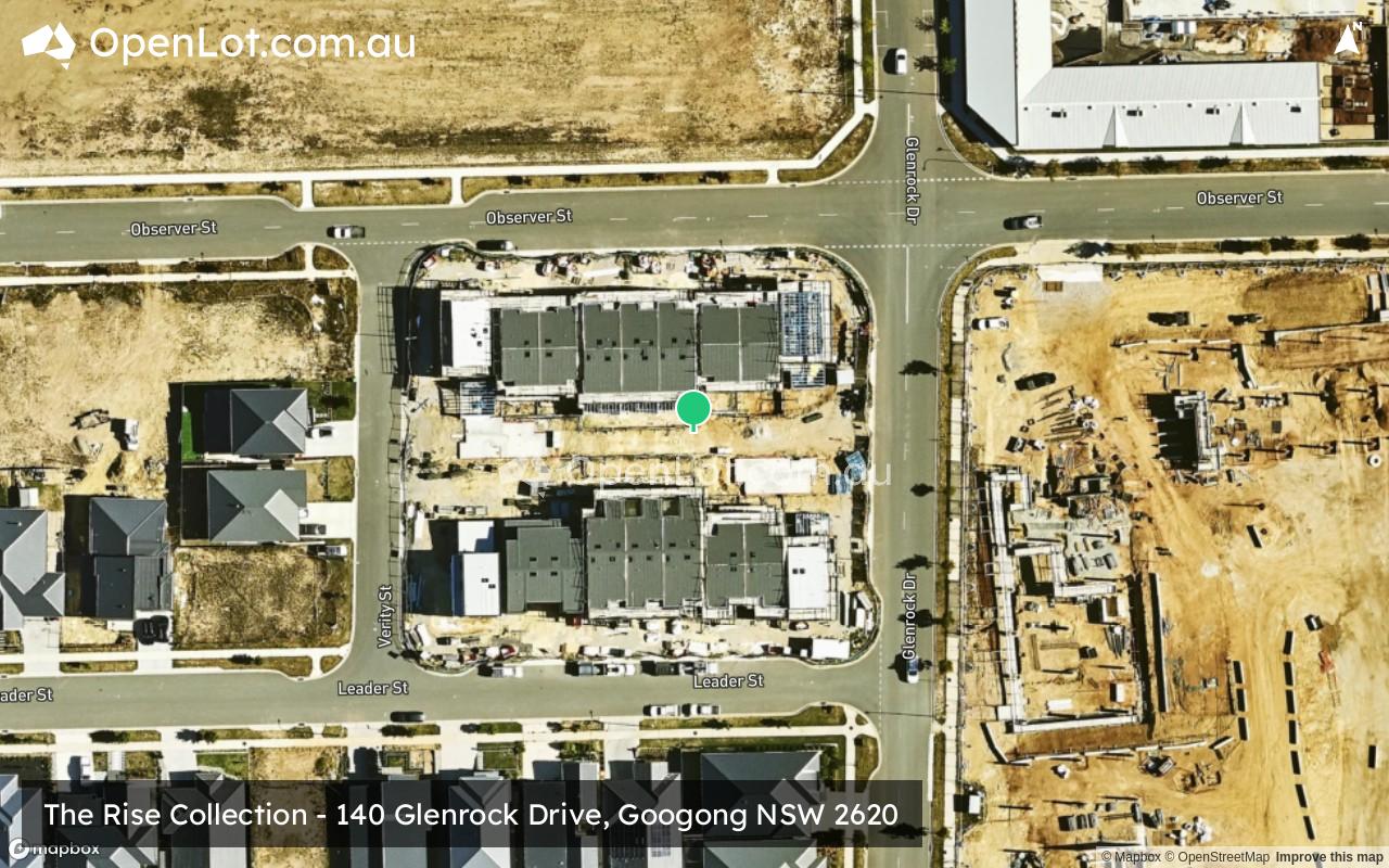 Satellite image for The Rise Collection - 140 Glenrock Drive, Googong NSW 2620