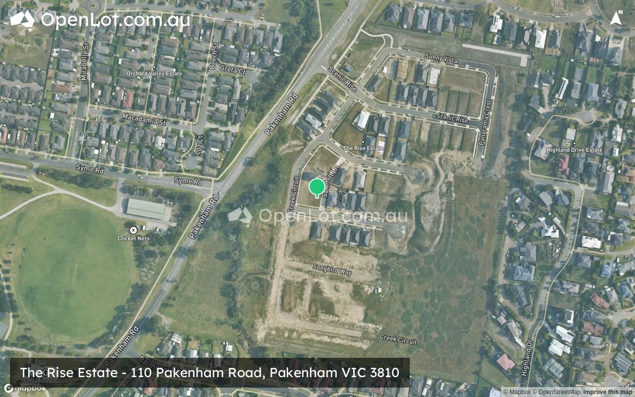 Satellite image for The Rise Estate - 110 Pakenham Road, Pakenham VIC 3810