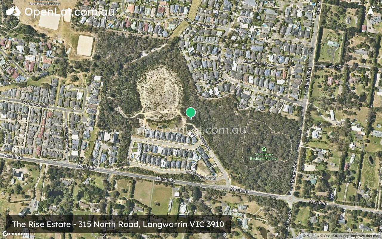 Satellite image for The Rise Estate - 315 North Road, Langwarrin VIC 3910