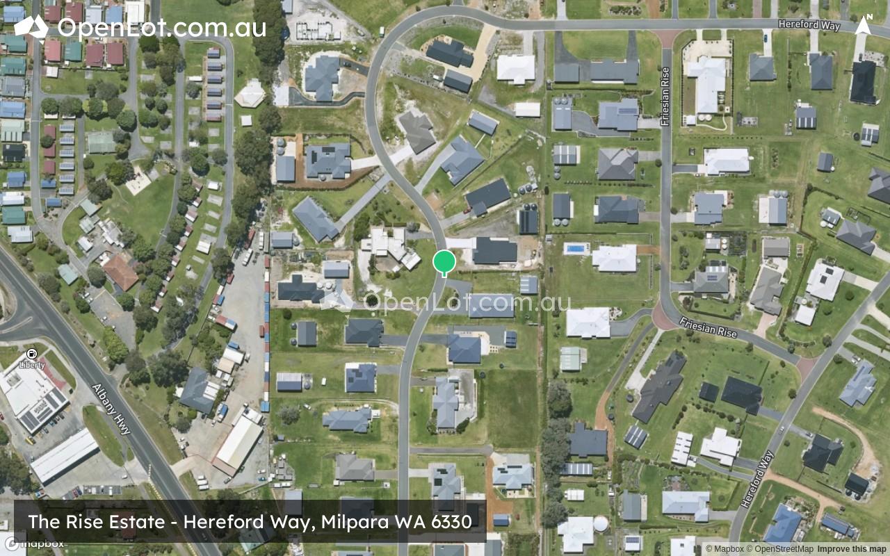 Satellite image for The Rise Estate - Hereford Way, Milpara WA 6330