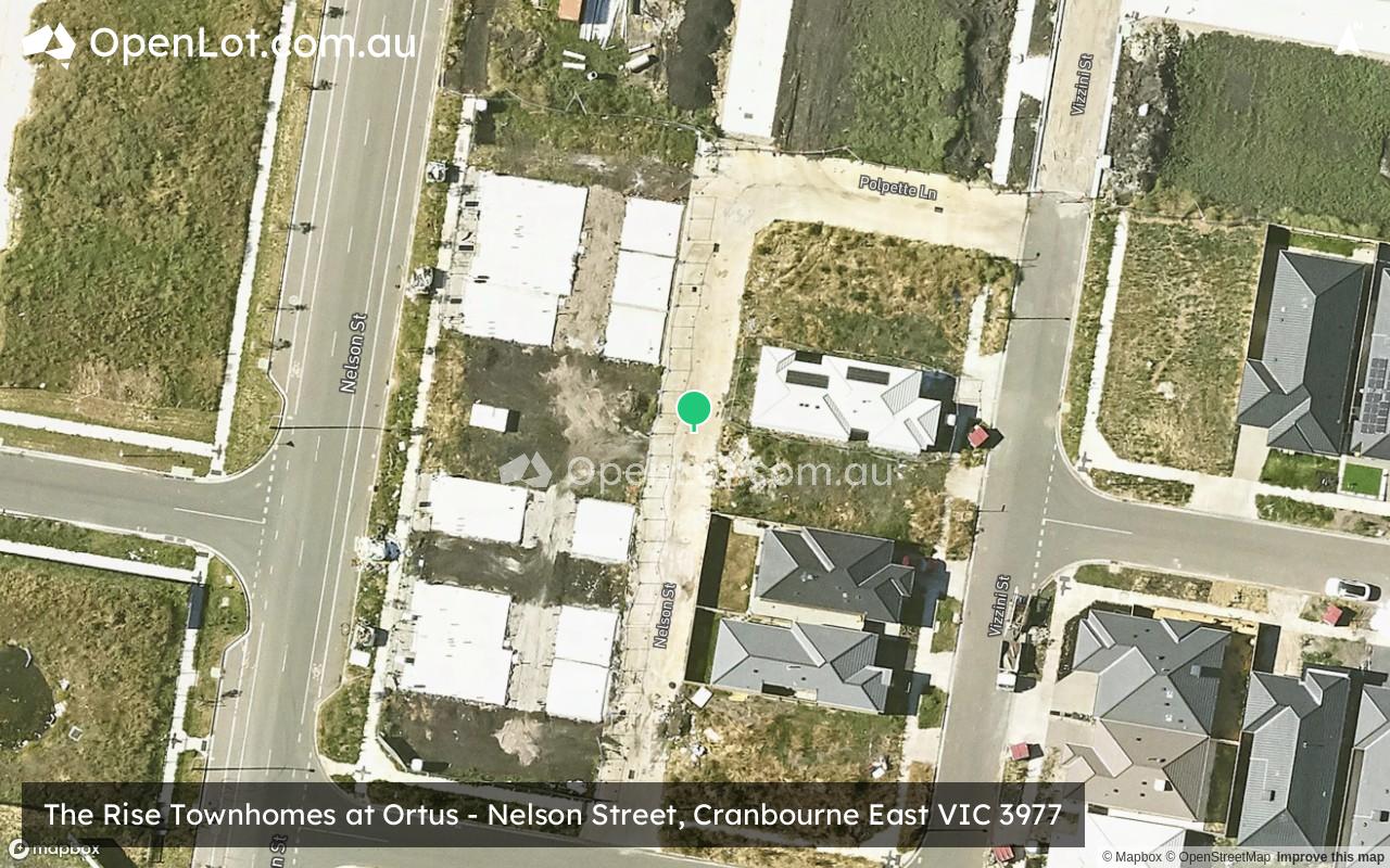 Satellite image for The Rise Townhomes at Ortus - Nelson Street, Cranbourne East VIC 3977
