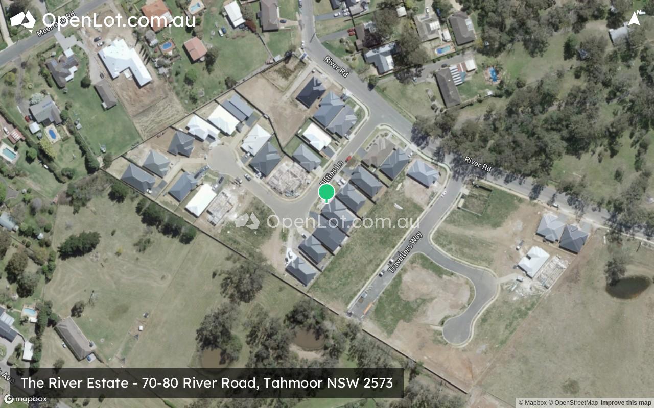 Satellite image for The River Estate - 70-80 River Road, Tahmoor NSW 2573