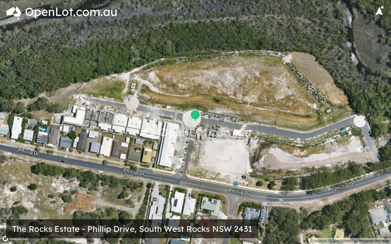 Satellite image for The Rocks Estate - Phillip Drive, South West Rocks NSW 2431