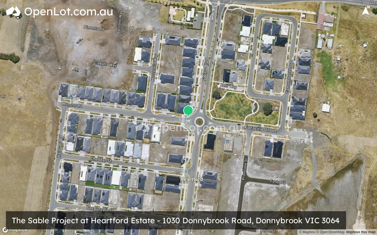 Satellite image for The Sable Project at Heartford Estate - 1030 Donnybrook Road, Donnybrook VIC 3064