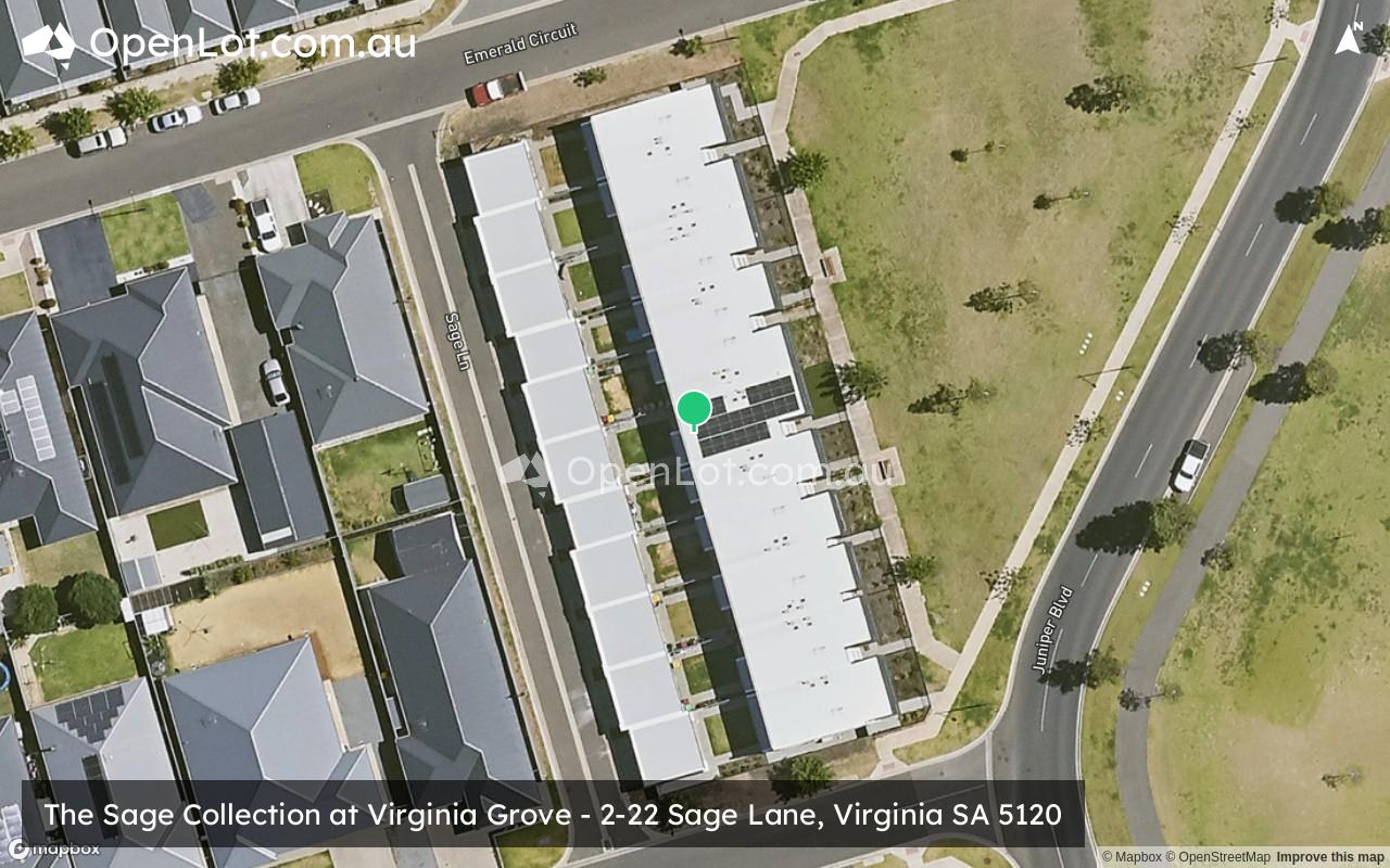 Satellite image for The Sage Collection at Virginia Grove - 2-22 Sage Lane, Virginia SA 5120