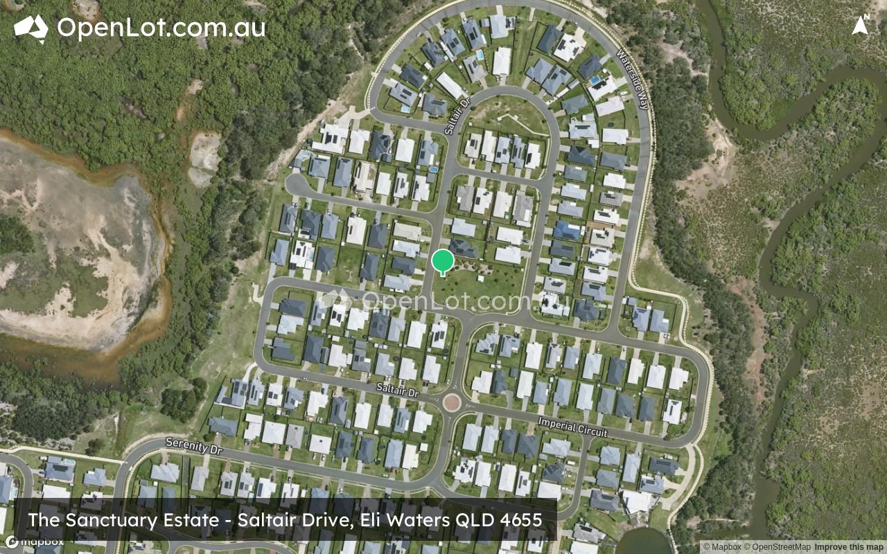 Satellite image for The Sanctuary Estate - Saltair Drive, Eli Waters QLD 4655