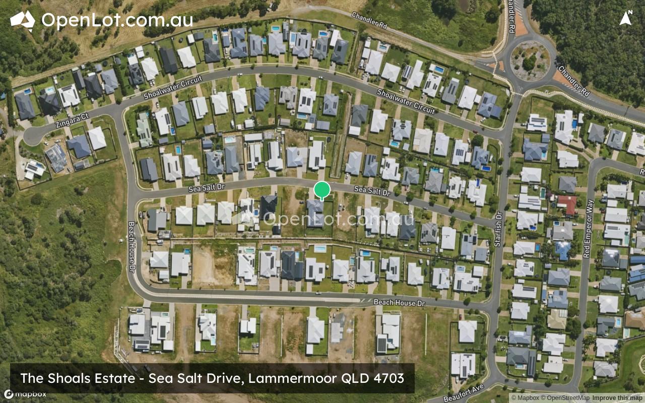 Satellite image for The Shoals Estate - Sea Salt Drive, Lammermoor QLD 4703