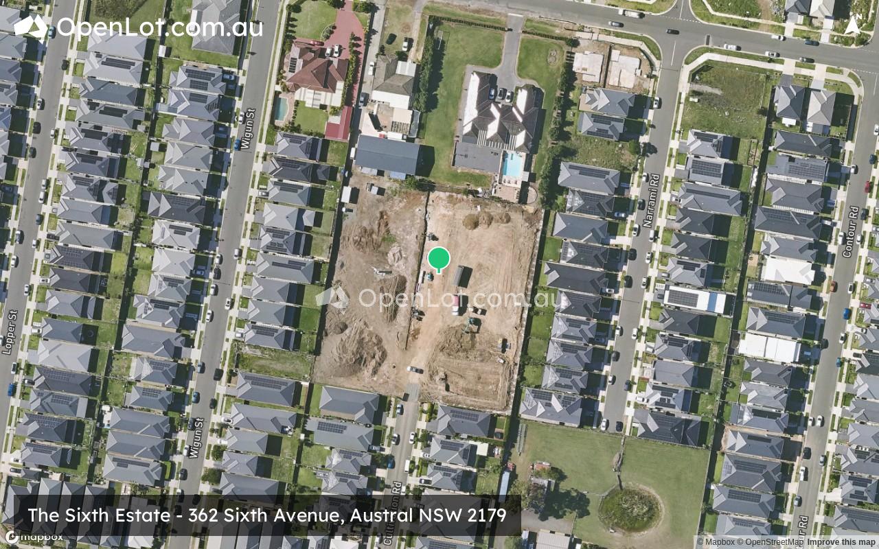 Satellite image for The Sixth Estate - 362 Sixth Avenue, Austral NSW 2179