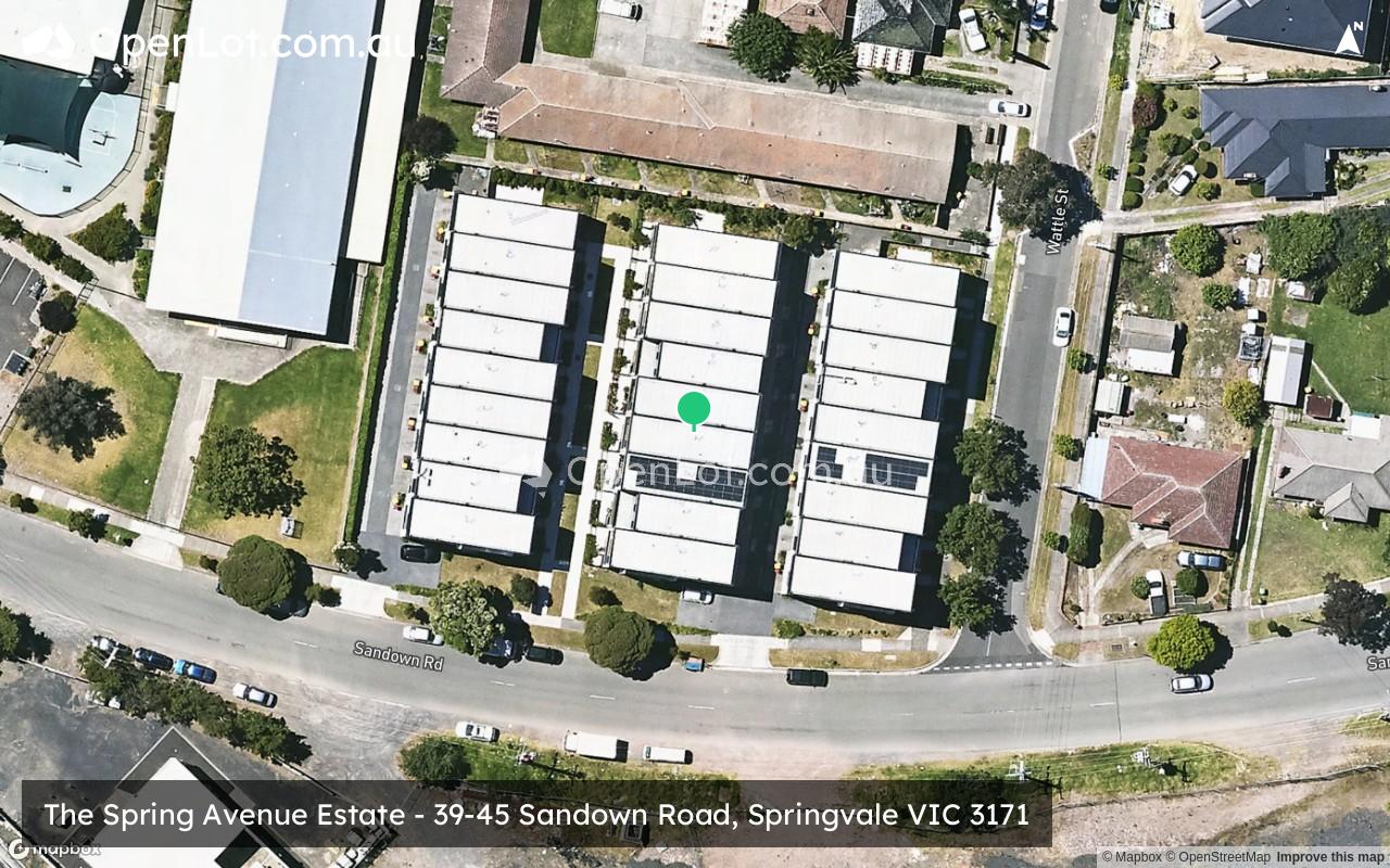 Satellite image for The Spring Avenue Estate - 39-45 Sandown Road, Springvale VIC 3171
