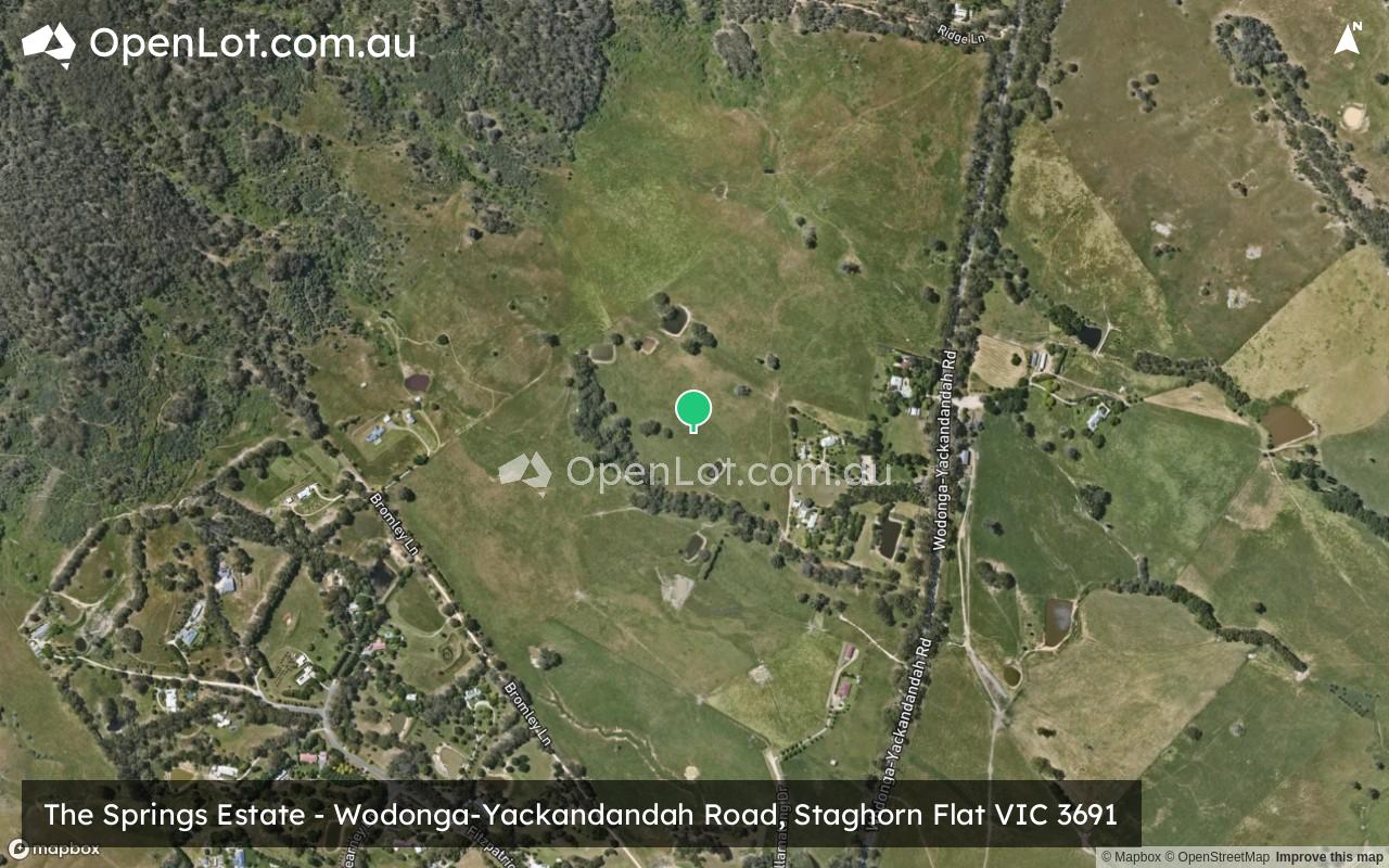 Satellite image for The Springs Estate - Wodonga-Yackandandah Road, Staghorn Flat VIC 3691