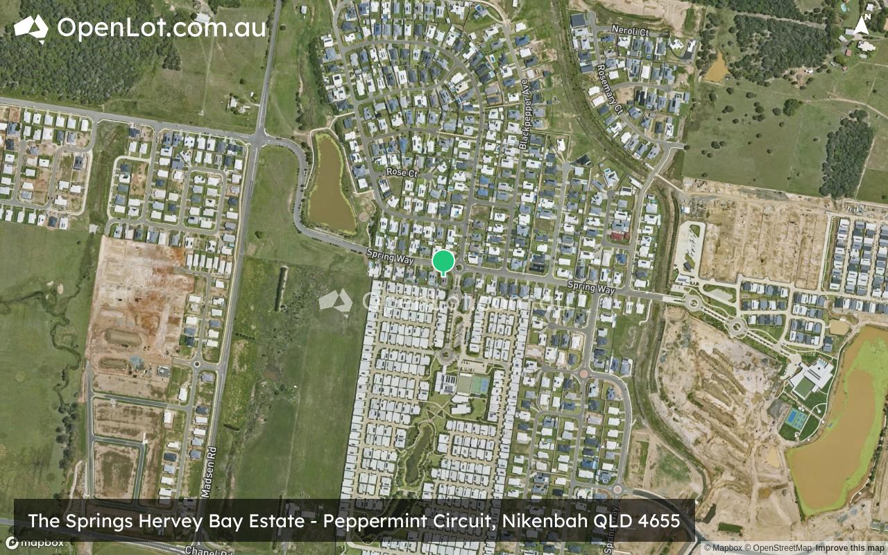 Satellite image for The Springs Hervey Bay Estate - Peppermint Circuit, Nikenbah QLD 4655